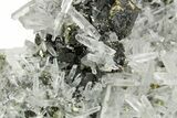 Gleaming Cubic Pyrite Crystals and Quartz on Sphalerite - Peru #369836-1